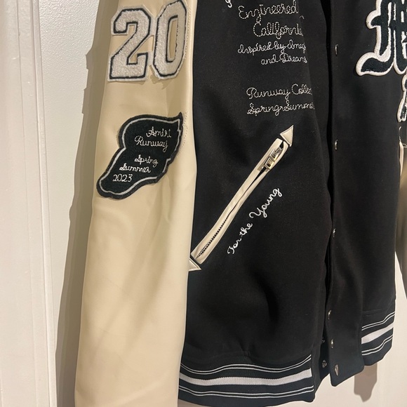 AMIRI OVERSIZED VARSITY JACKET - BLACK - Picture 3 of 5